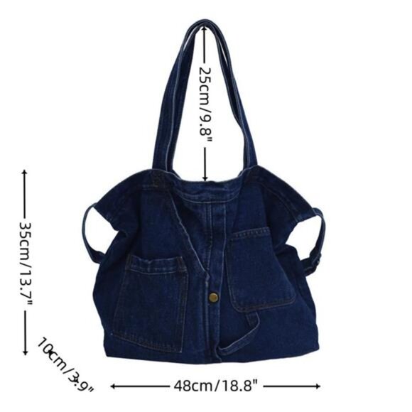 Denim Shoulder Bag, - Picture 7 of 7